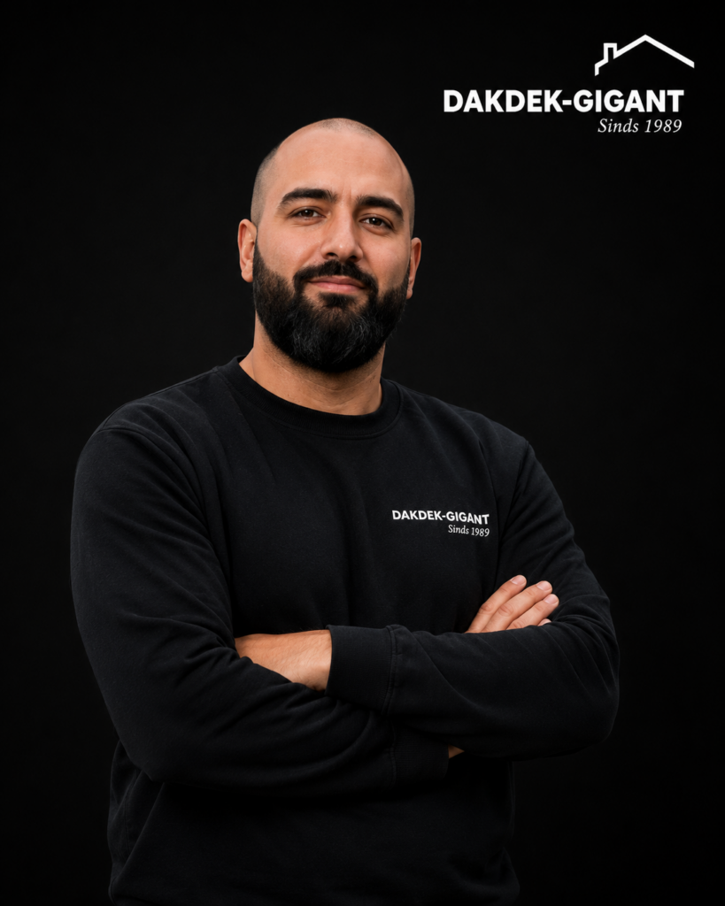 Portret van Nazif, specialist in bitumen dakbedekking bij Dakdek Gigant
