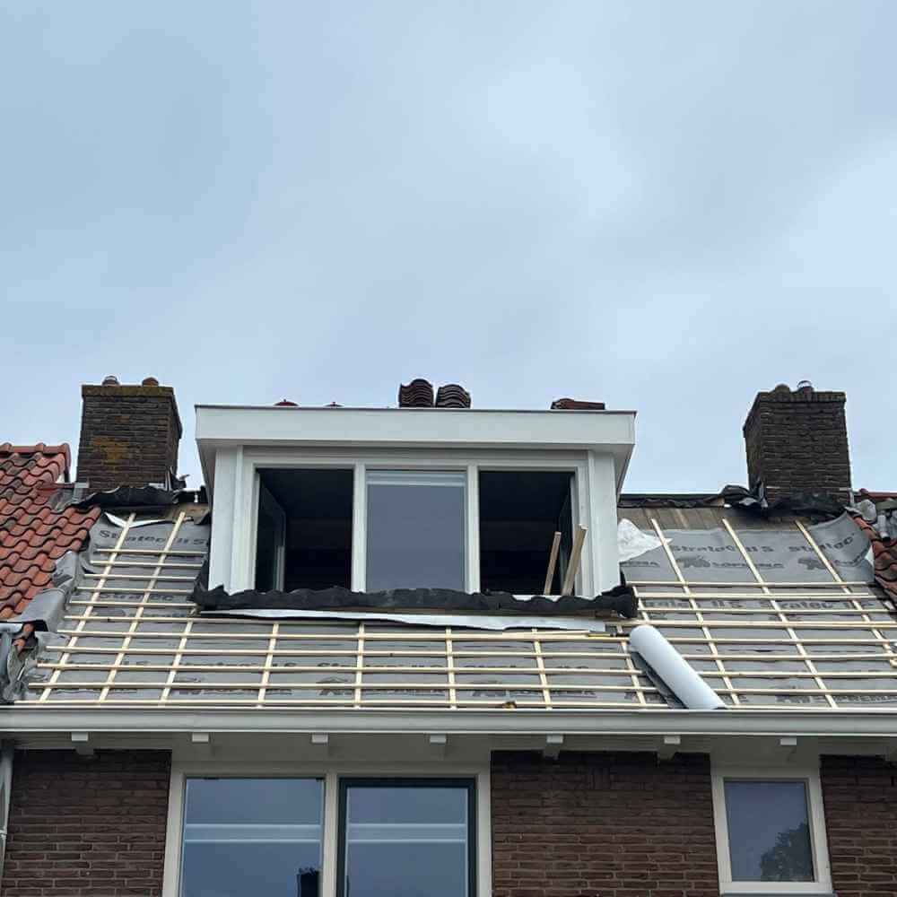 nieuw dak geplaatst